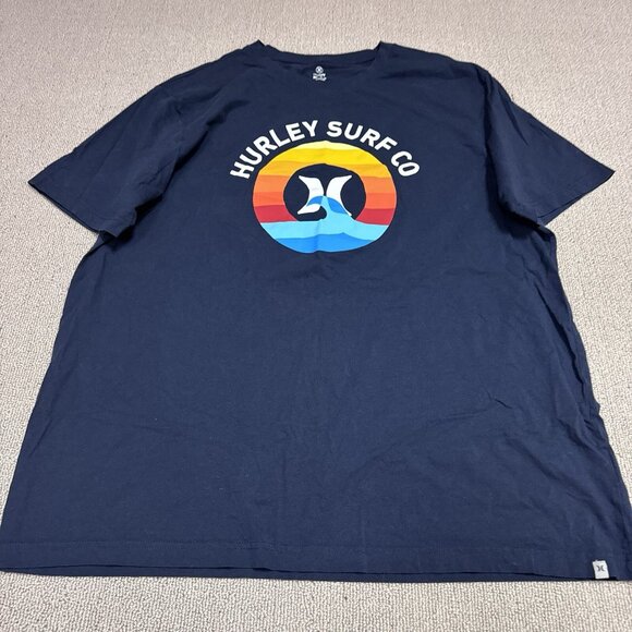 Hurley T-Shirt Men’s Blue Short Sleeve Size XXL - Picture 10 of 12